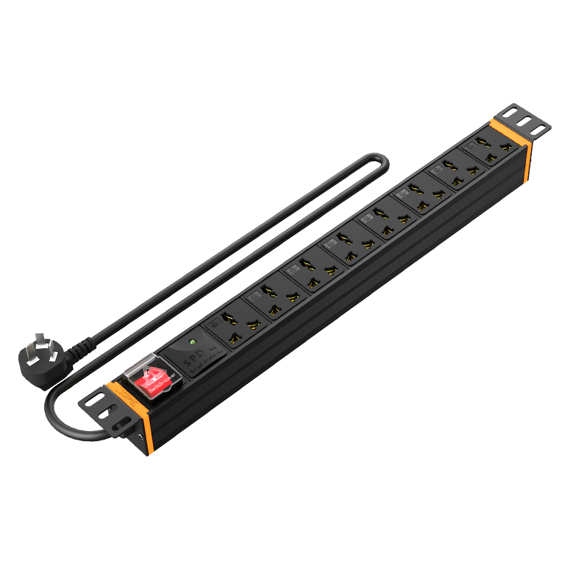 PDU/机柜插座+开关+防雷（10A+8位/10位）